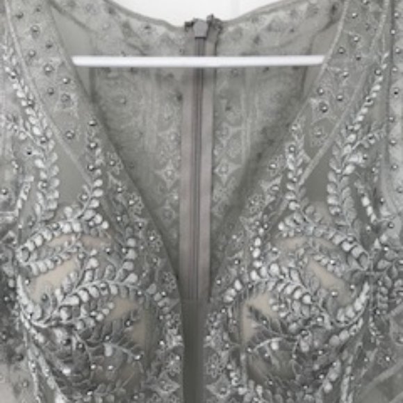 Prom/Formal Dress by Camille la Vie Size 8 in Grey & Silver - Picture 9 of 12